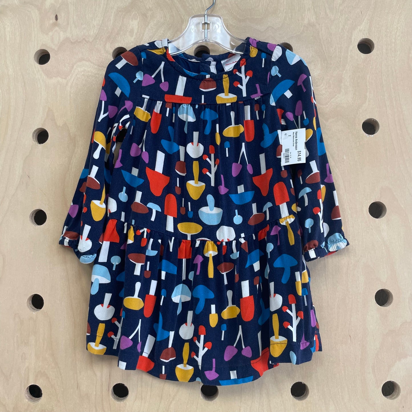 Navy Mushrooms Dress