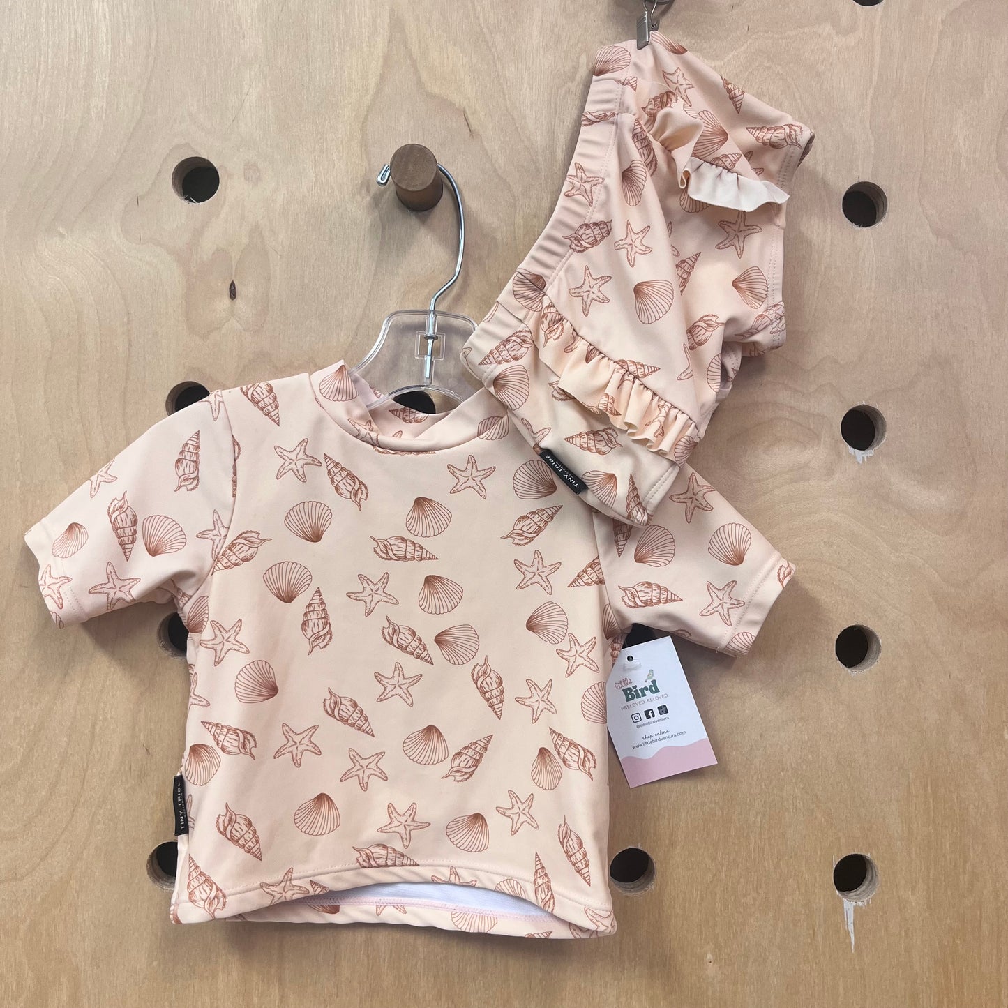 Peach Seashells Swimsuit