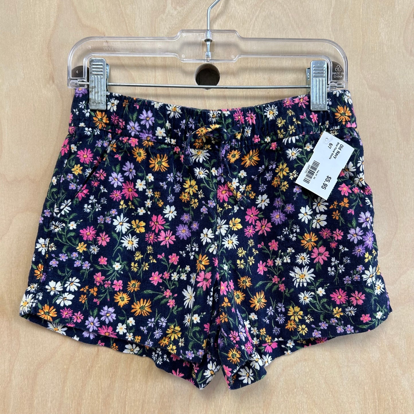 Blue Floral Shorts