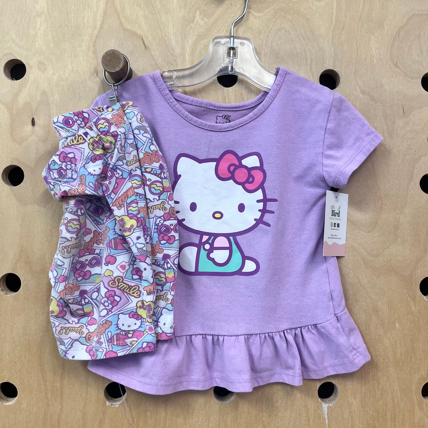Lavender Hello Kitty Top & Shorts