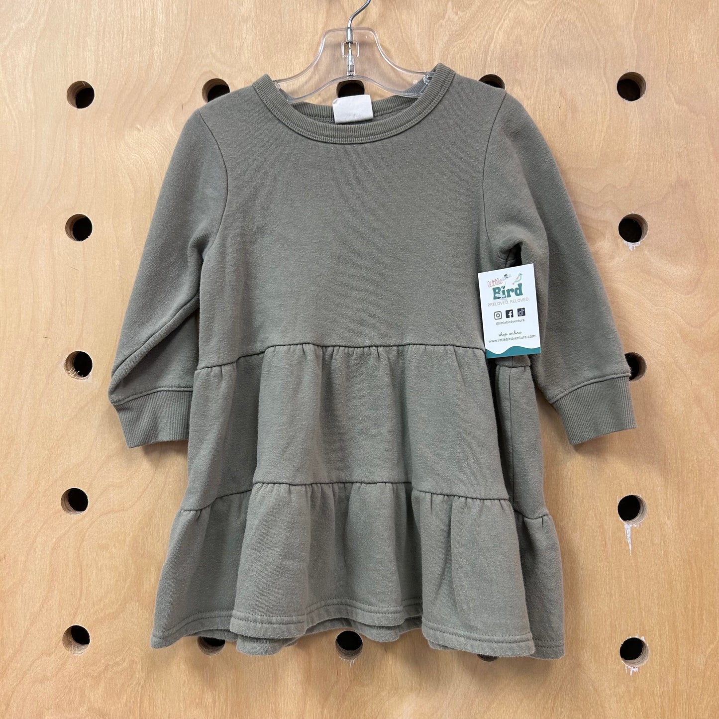 Green Fleece Dress