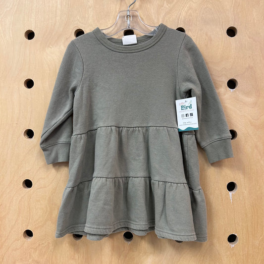 Green Fleece Dress
