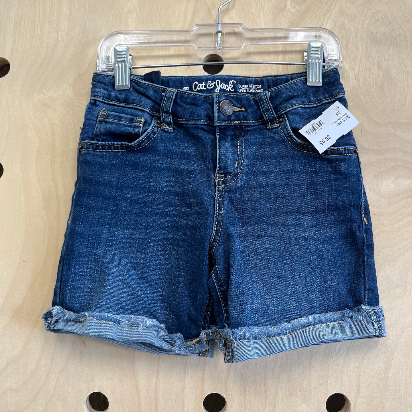 Denim Cuffed Shorts