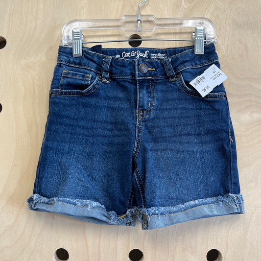 Denim Cuffed Shorts