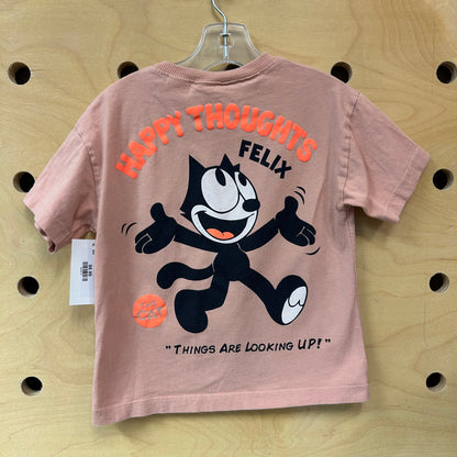 Pink Felix the Cat Tee