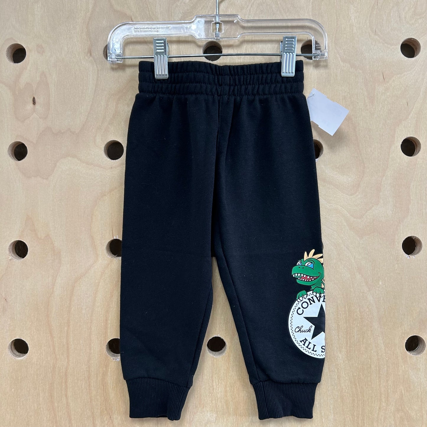 Black Logo Dragon Joggers
