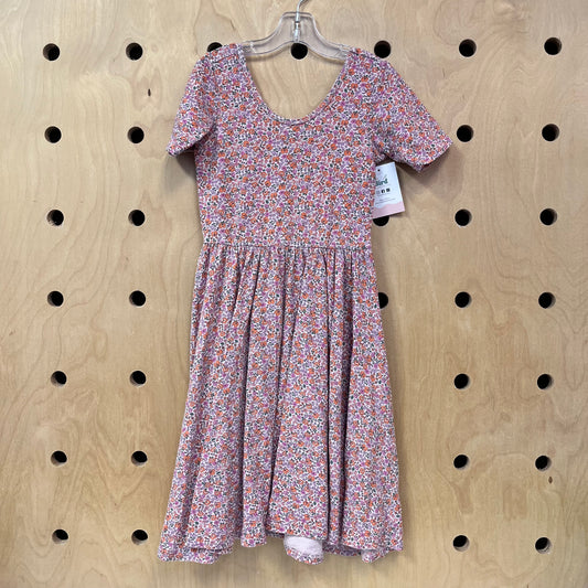 Pink Floral  Dress