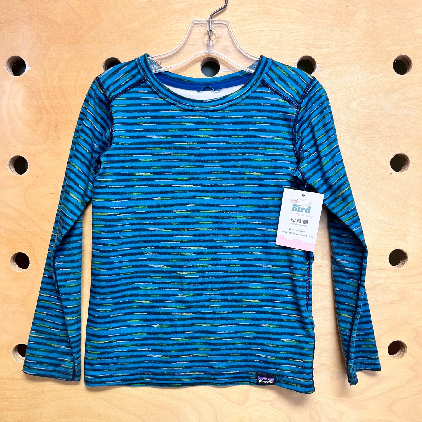 Green/Black Striped LS