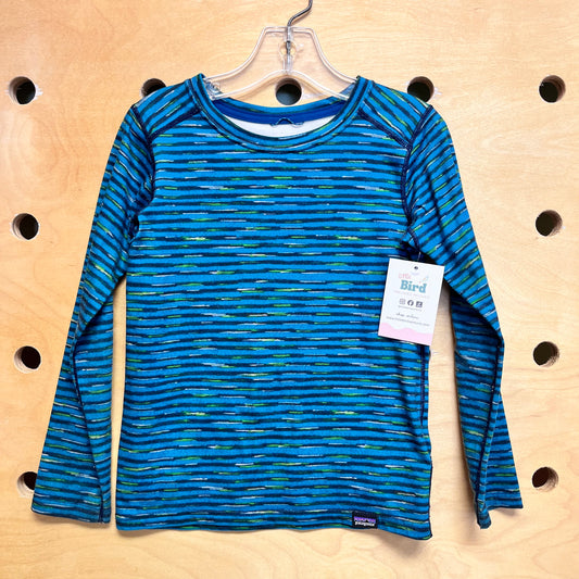 Green/Black Striped LS