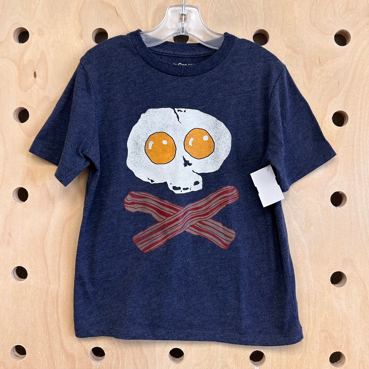 Navy Breakfast Skull Tee