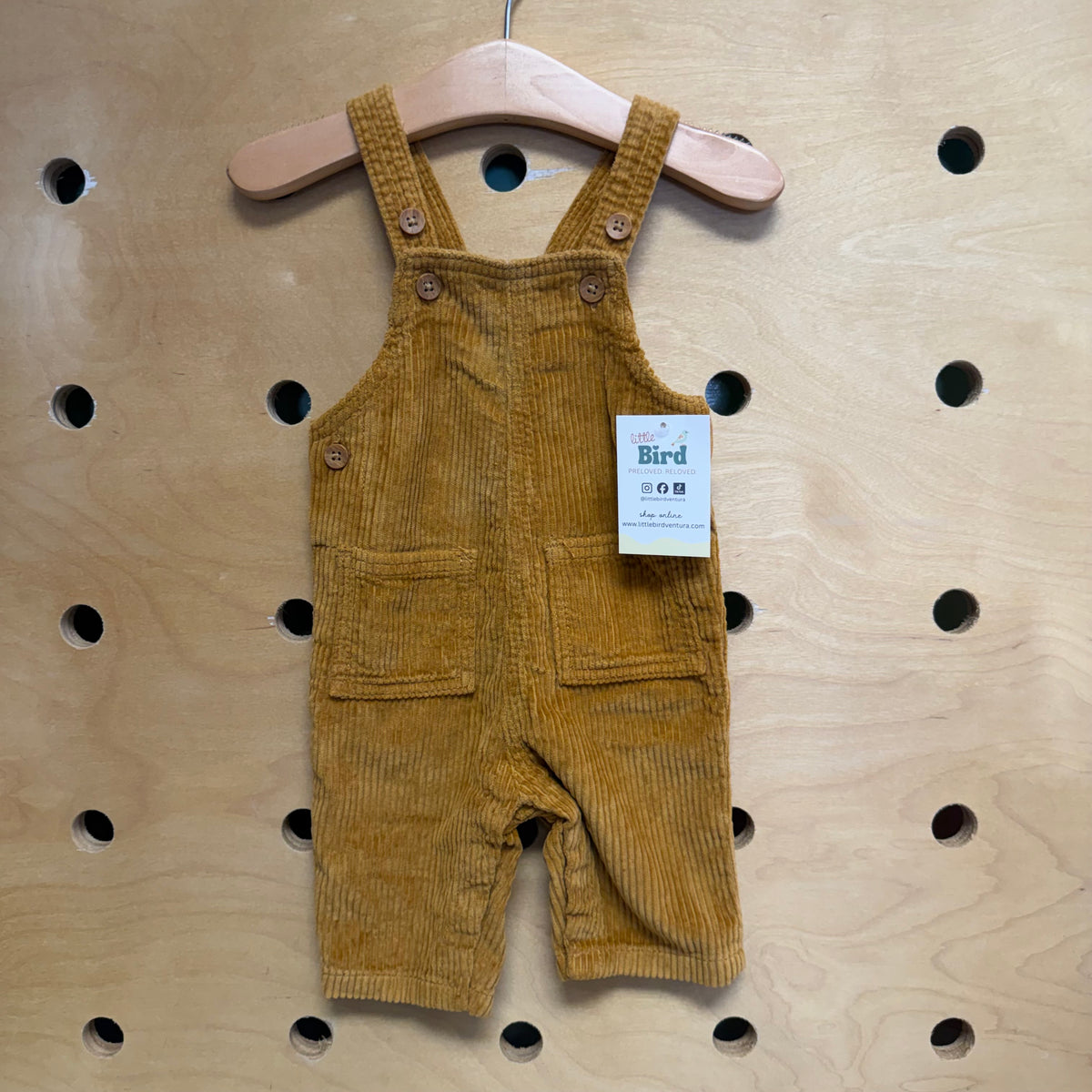 Tan Cord Overalls