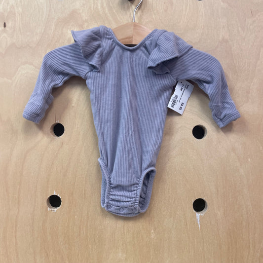 Lavender Ribbed Bamboo Bodysuit