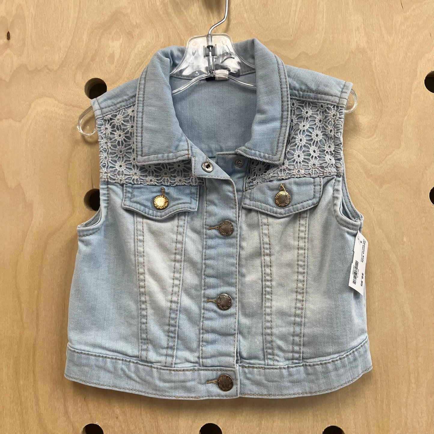 Light Wash Denim Vest
