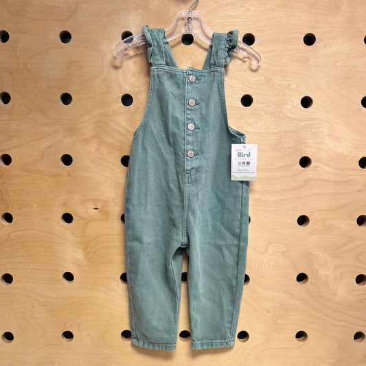 Teal Denim Overalls