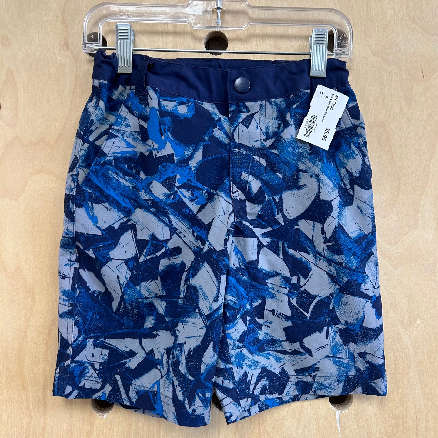 Blue & Grey Quick Dry Shorts