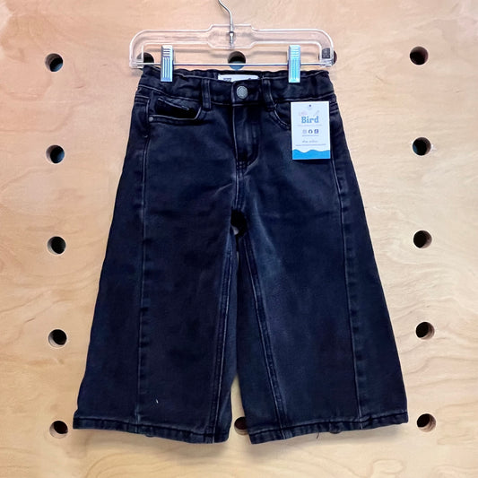 Black Wide Leg Denim