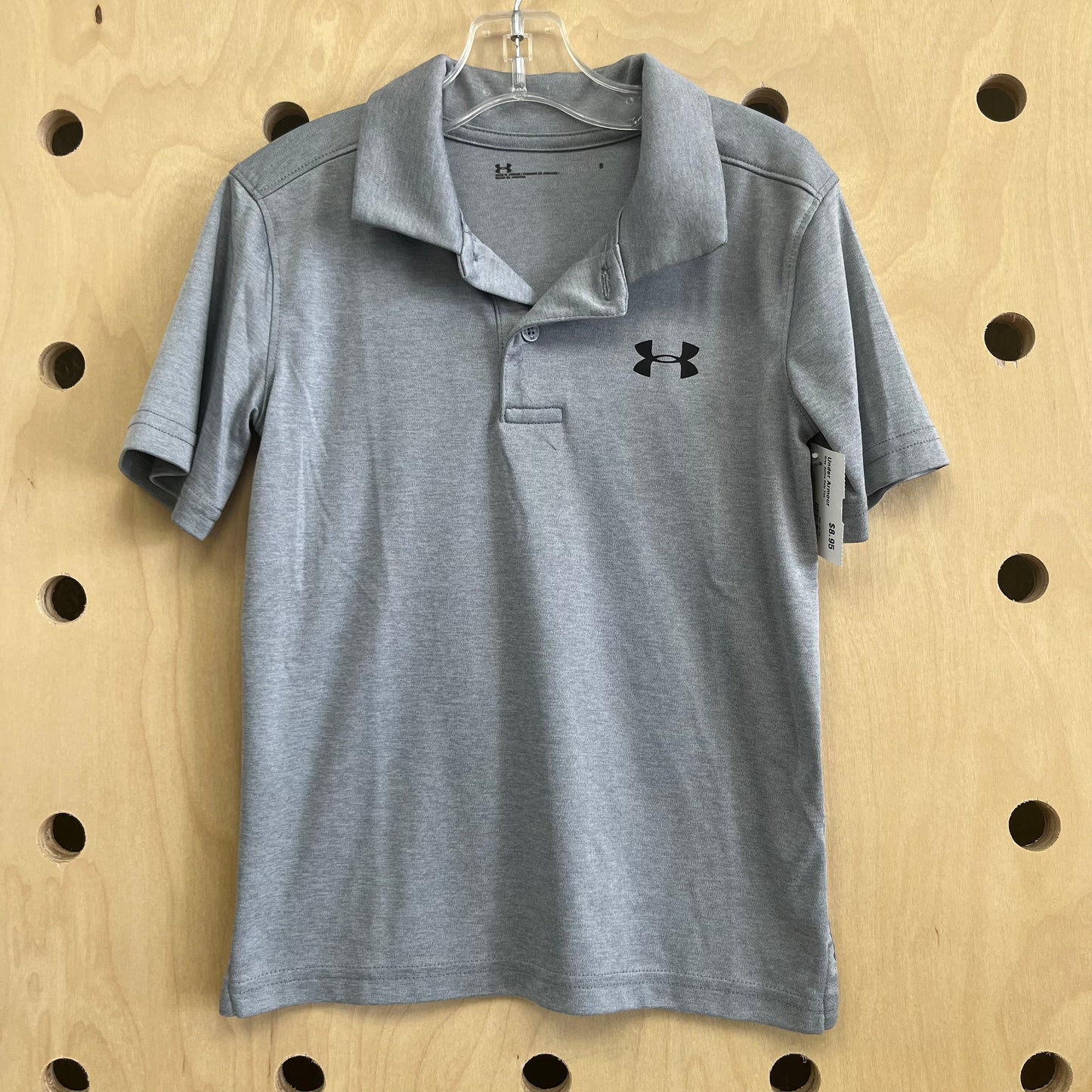 Grey Active Polo Tee