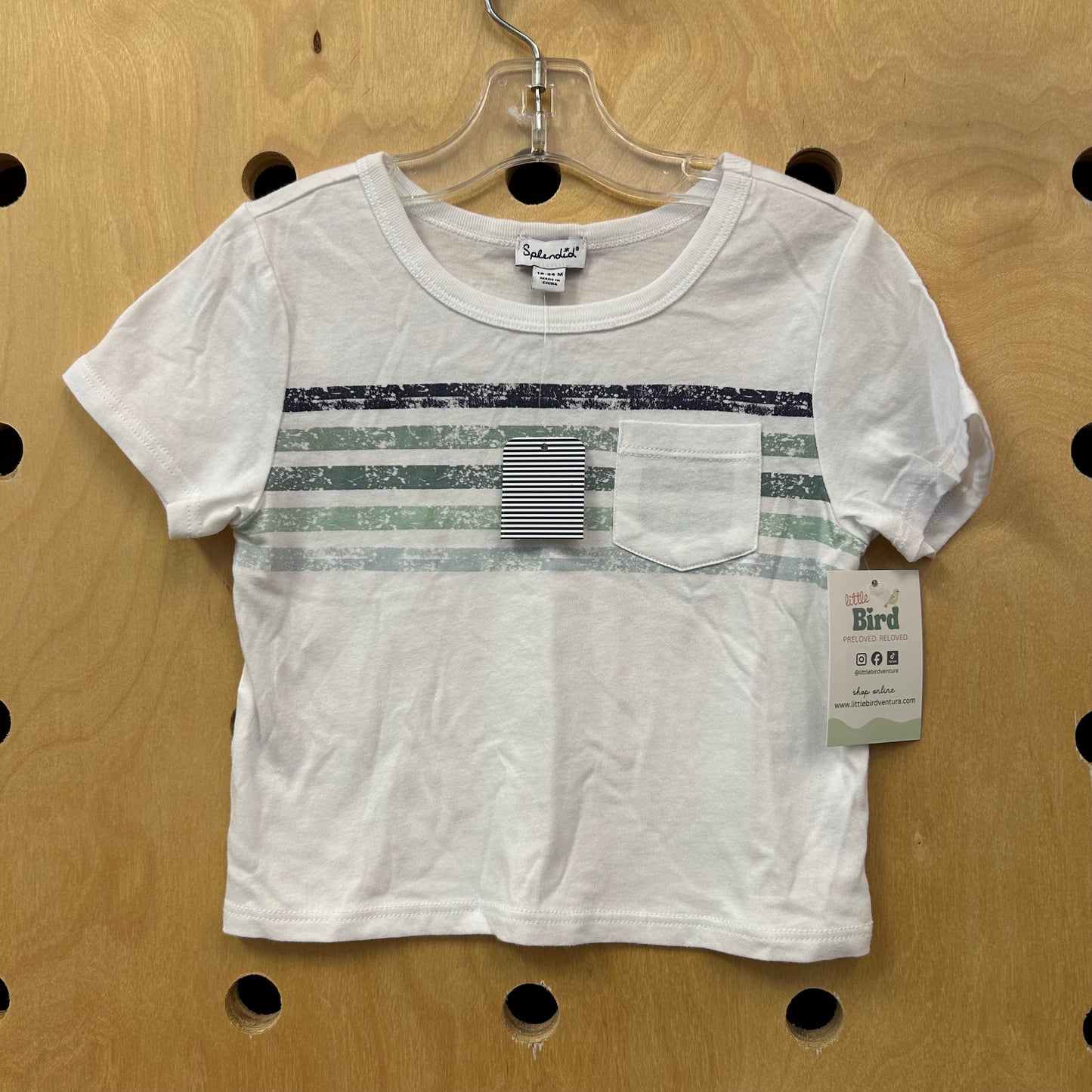 White Striped Tee NEW!