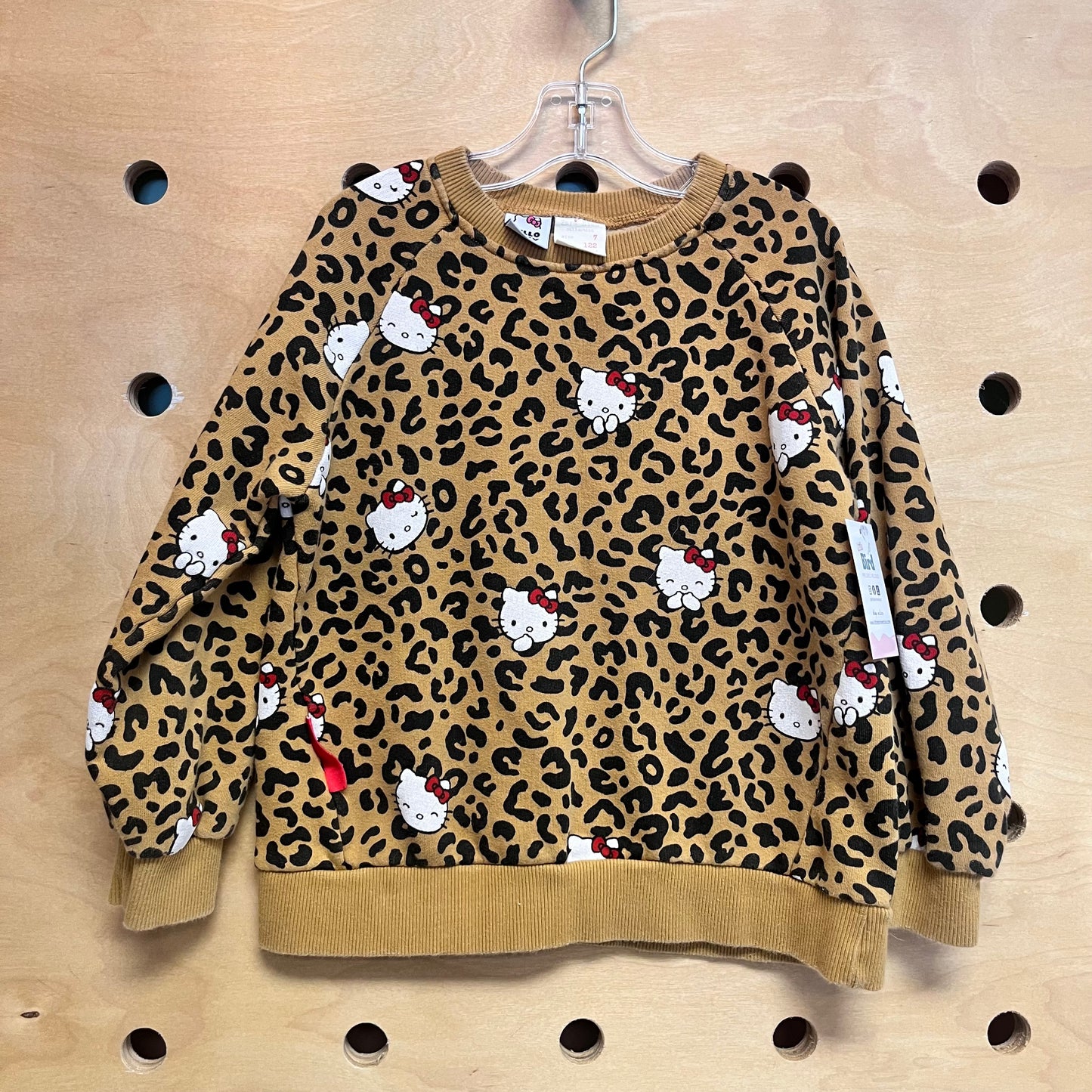 Leopard Print Hello Kitty Pullover