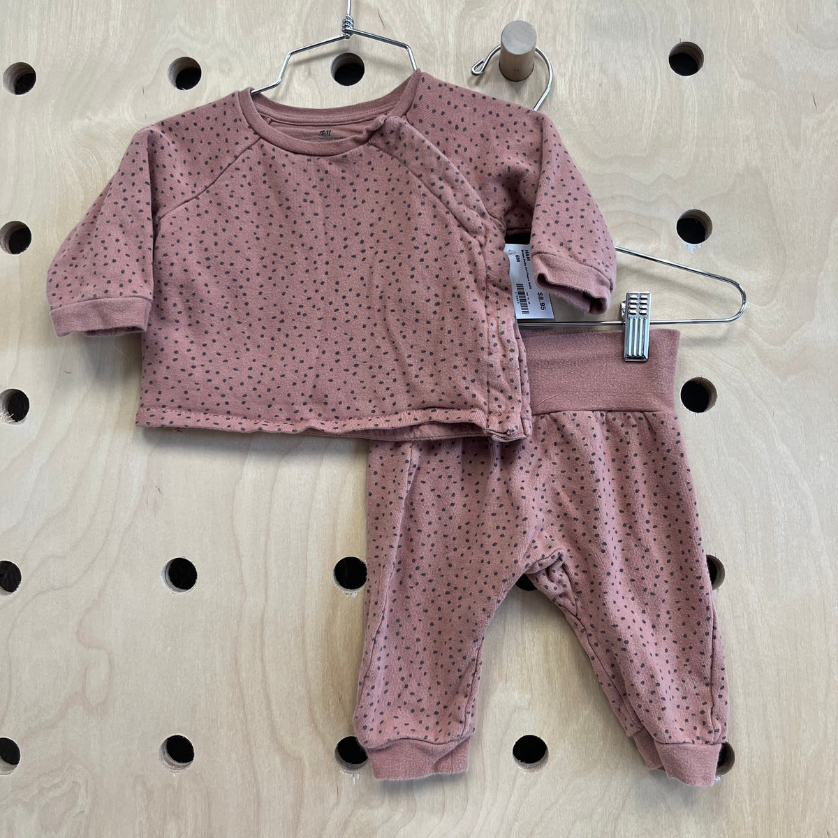 Brown Polka Dot Fleece Outfit
