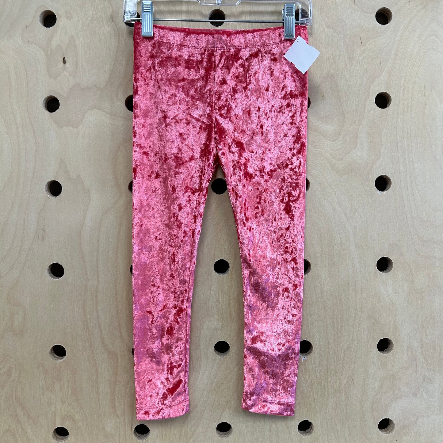 Pink Velour Leggings