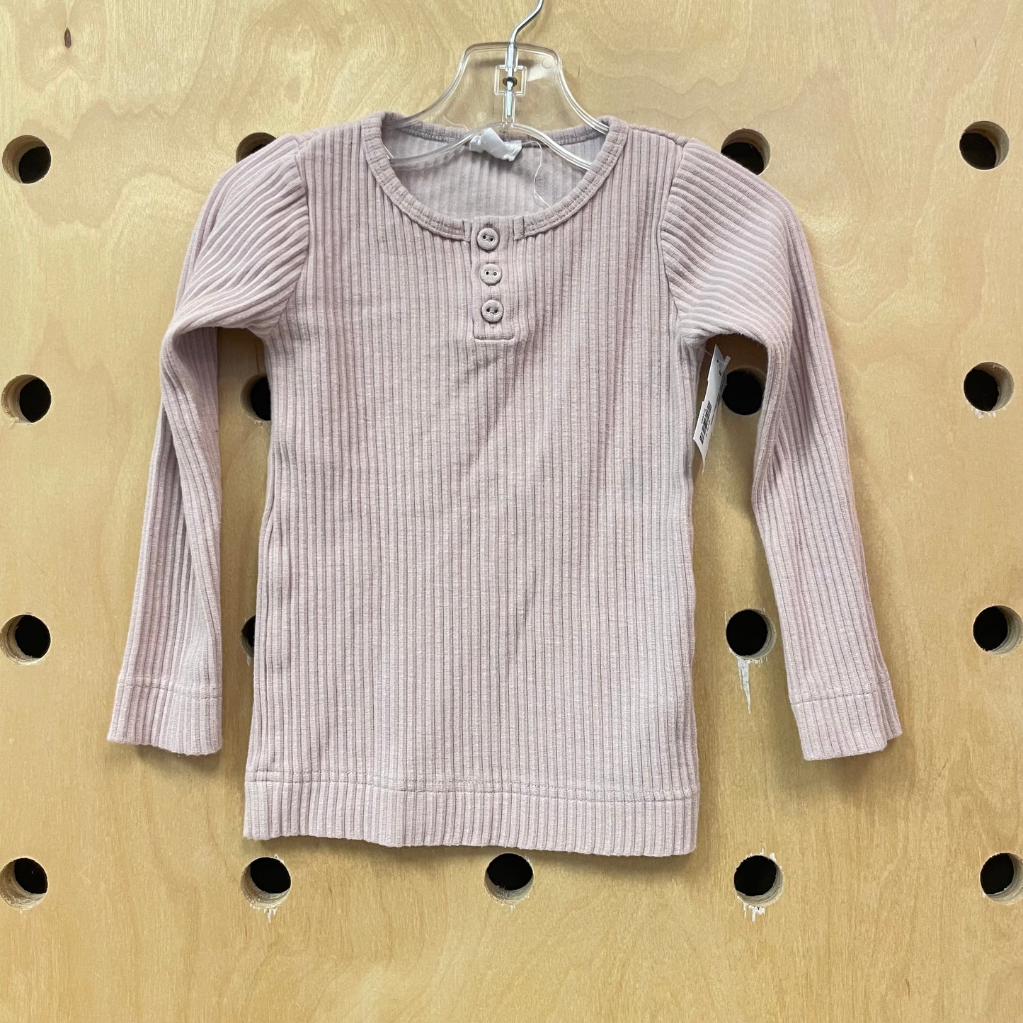 Pink Ribbed Modal Blend Henley