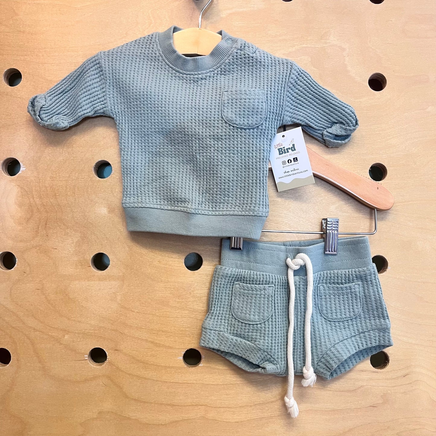 Sage Waffle Outfit