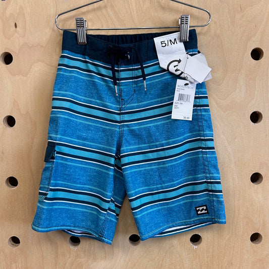 Blue Striped Swim Trunks NEW!