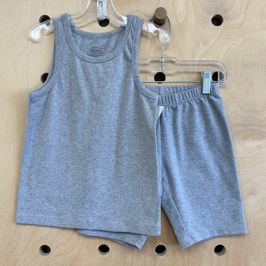 Heathered Grey Tank & Shorts Set