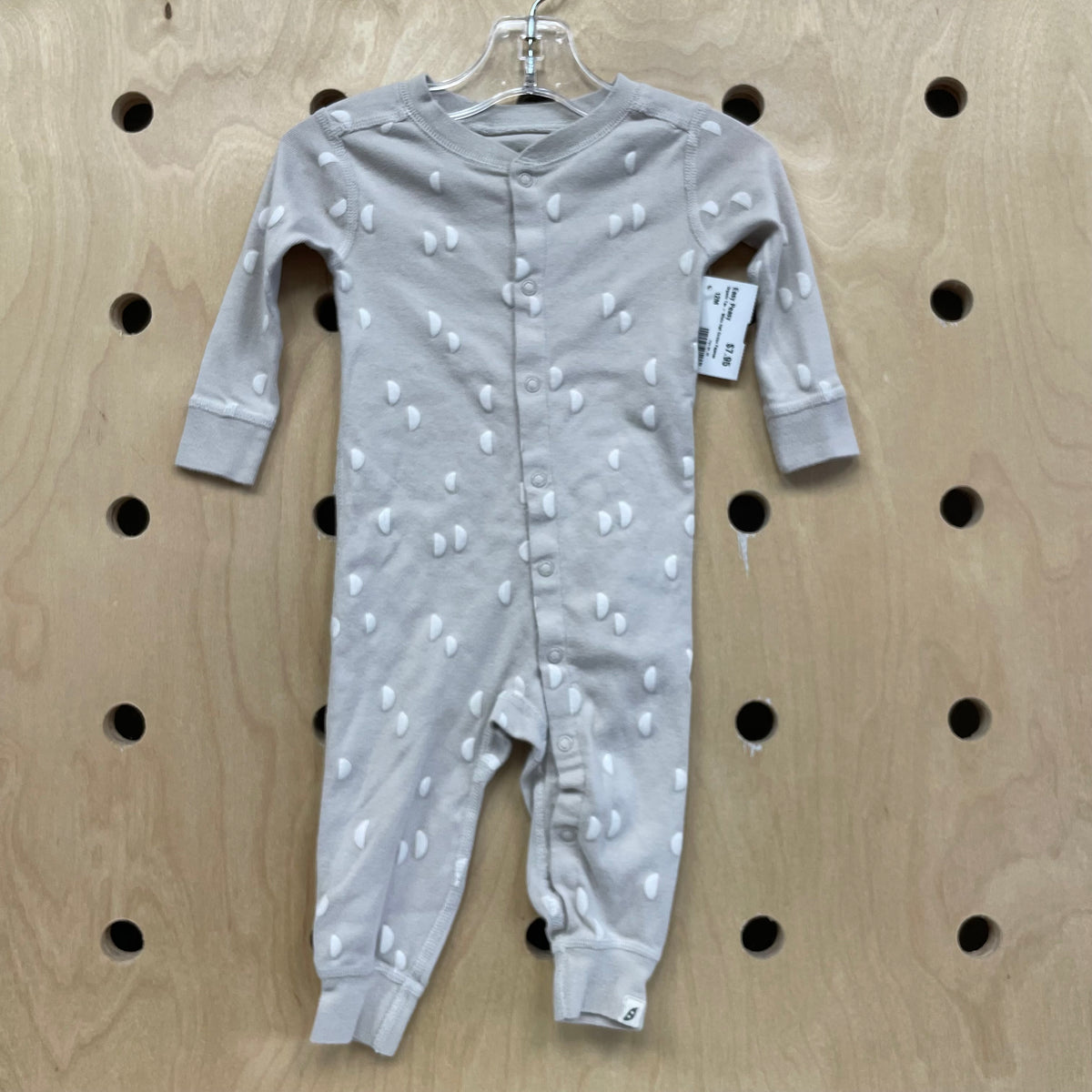 Organic Tan + White Half Circles Pajamas