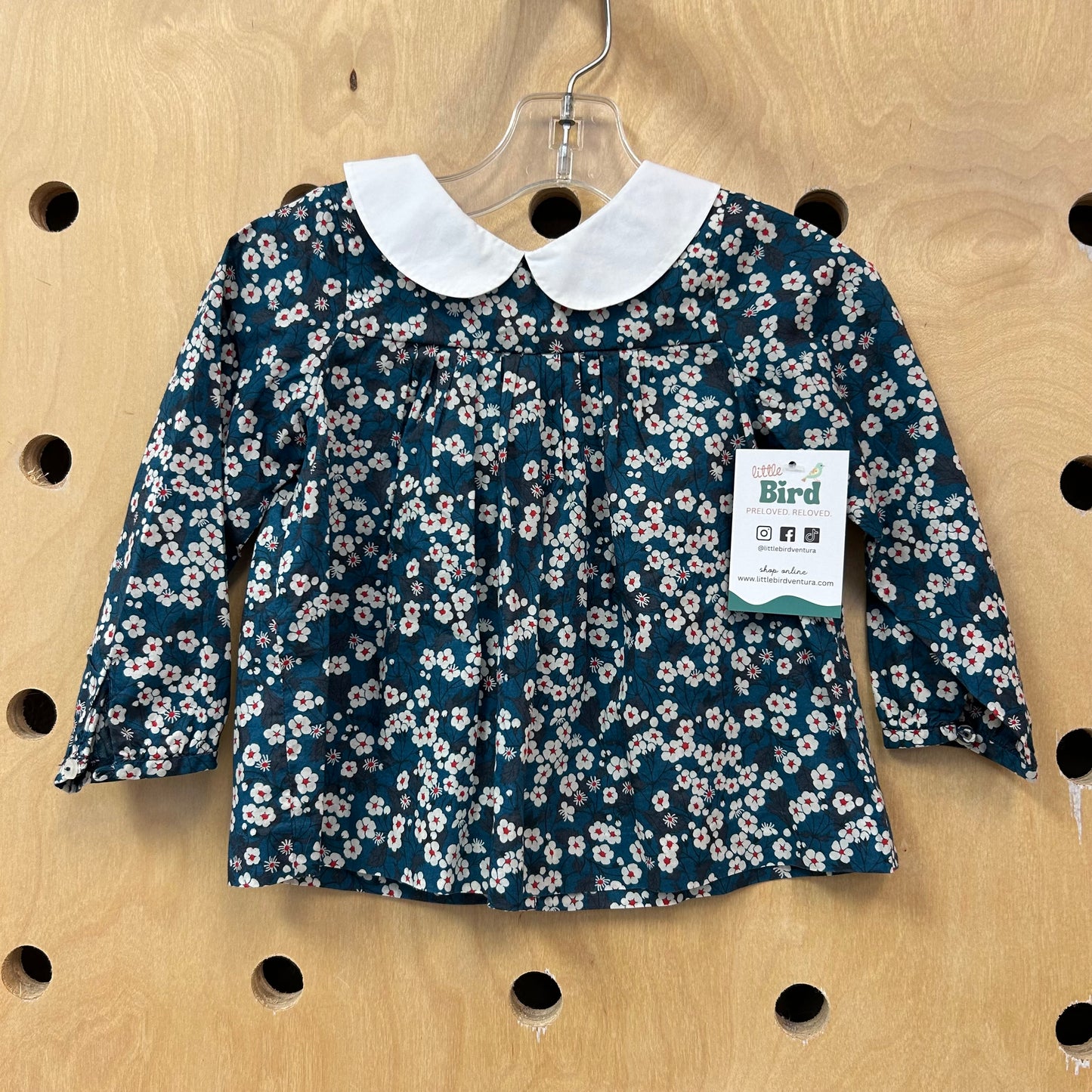 Blue Floral Top