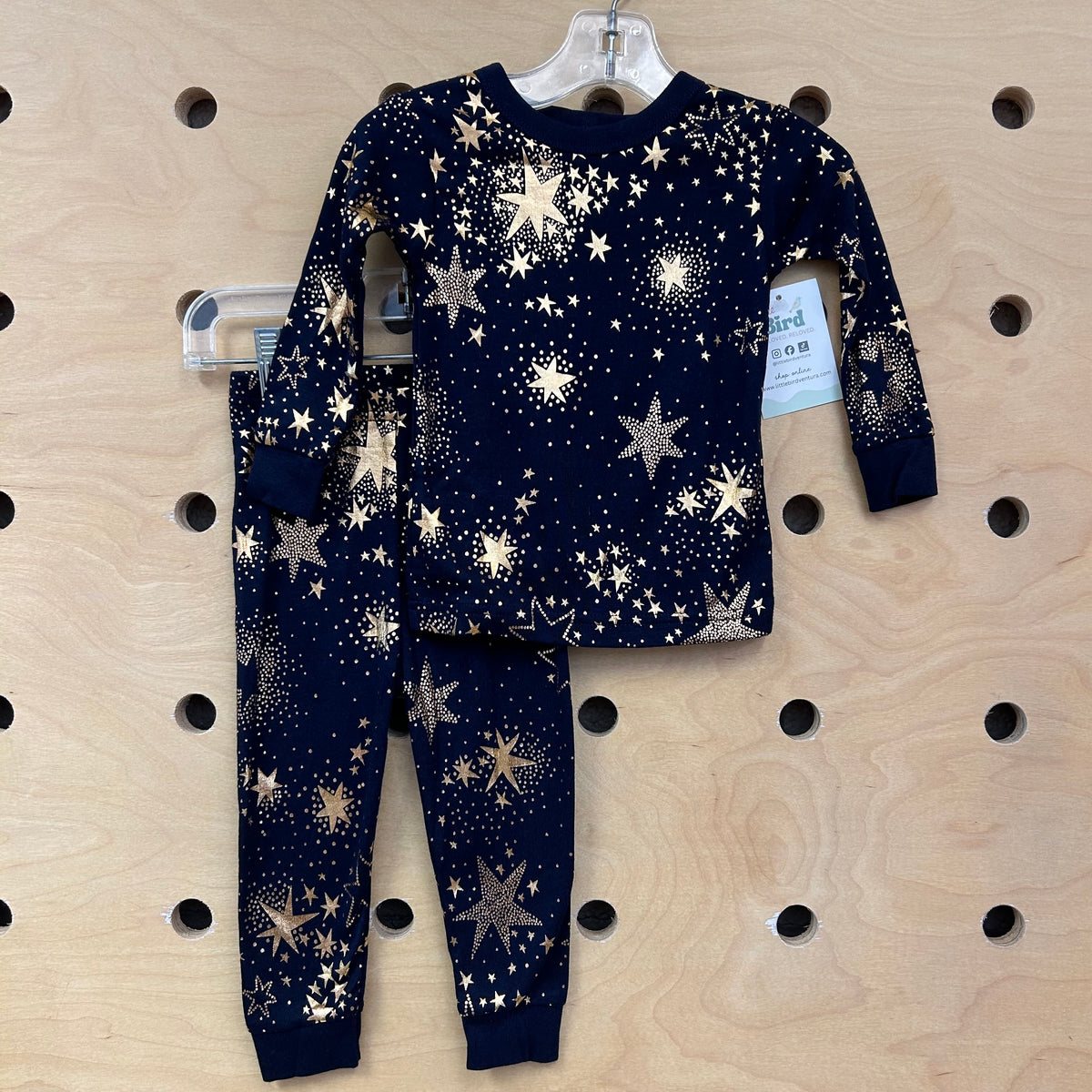 Organic Navy/Gold Stars Pajamas NEW!