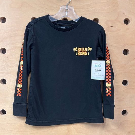 Black Checkered Sleve Tee