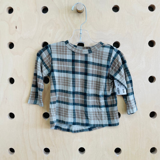 Green Plaid Bamboo Top