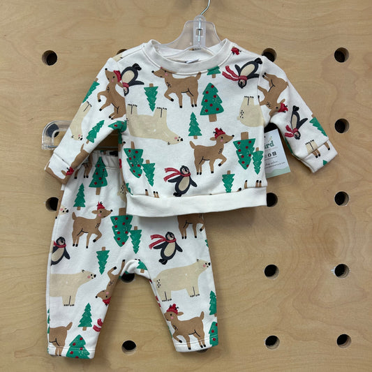 Cream Christmas Outfit