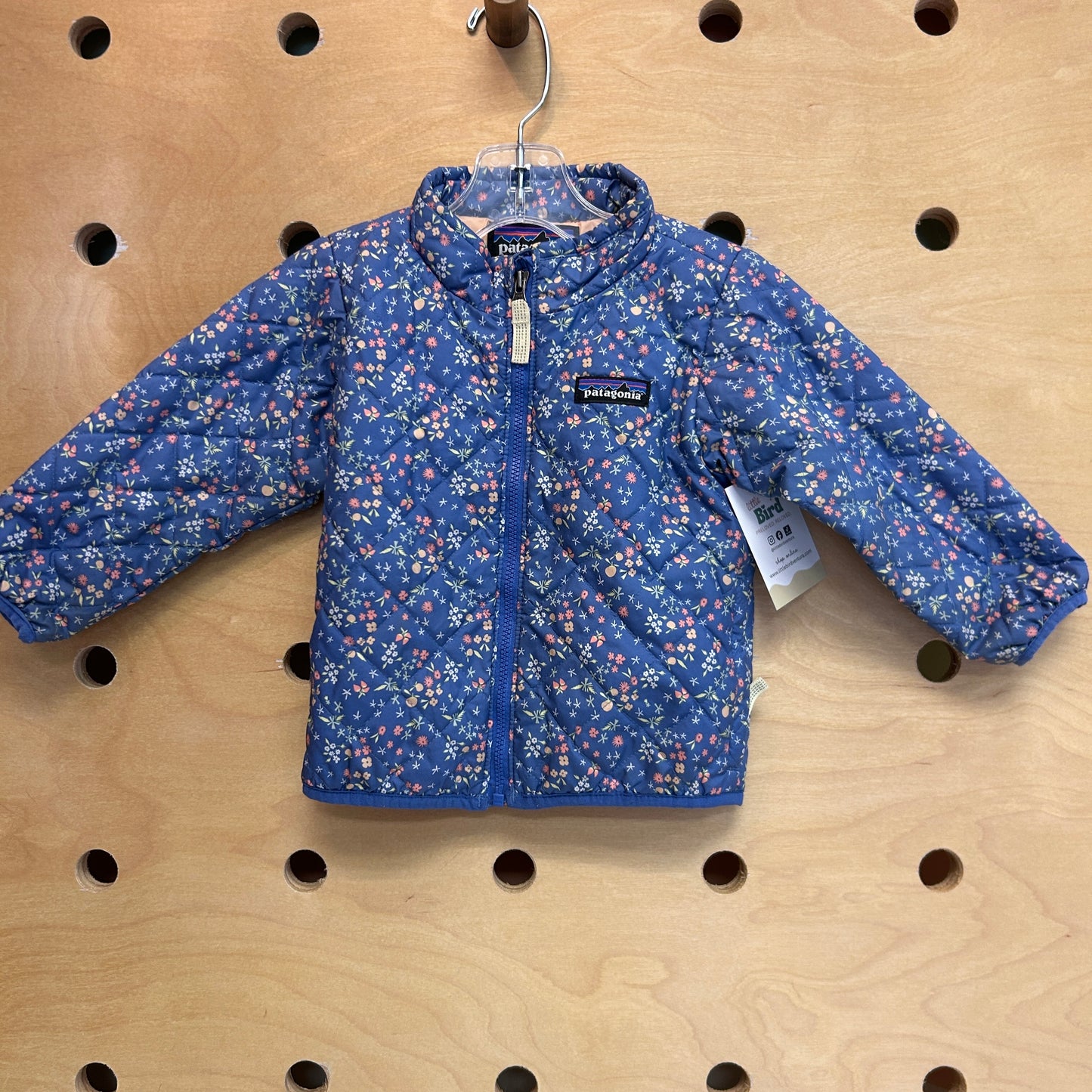 Nano Puff Jacket Blue Floral