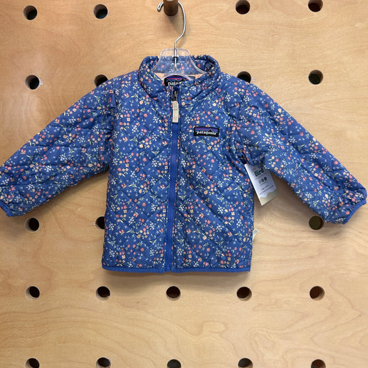 Nano Puff Jacket Blue Floral