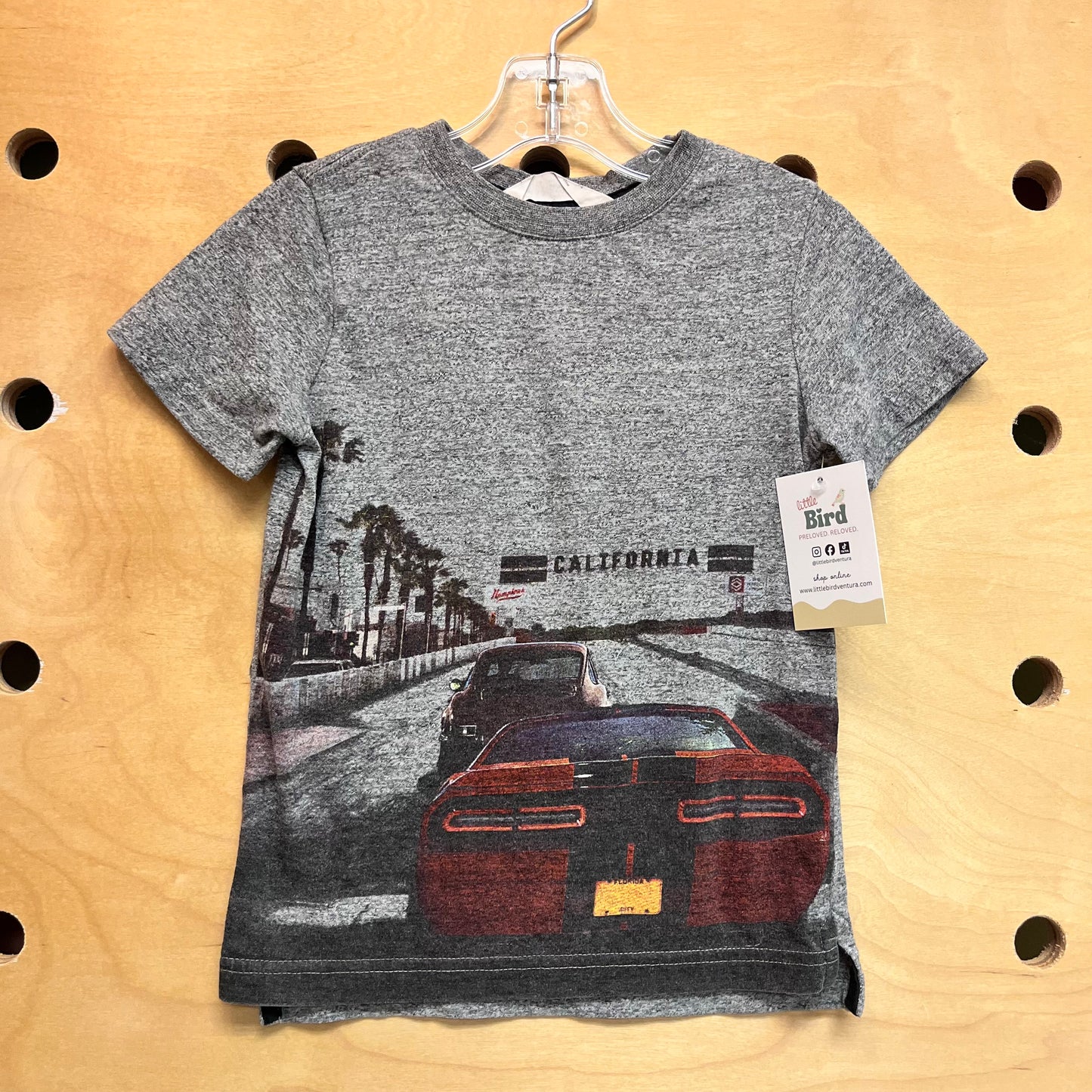Grey 'California' Cars Tee