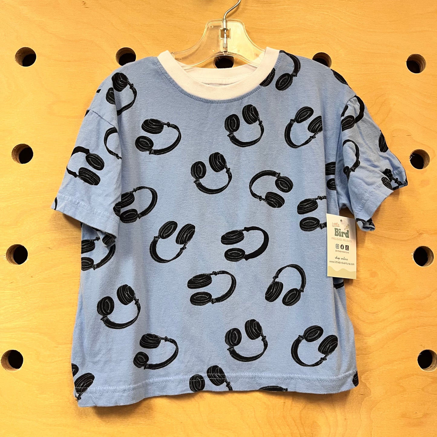 Blue/Black Headphones Tee