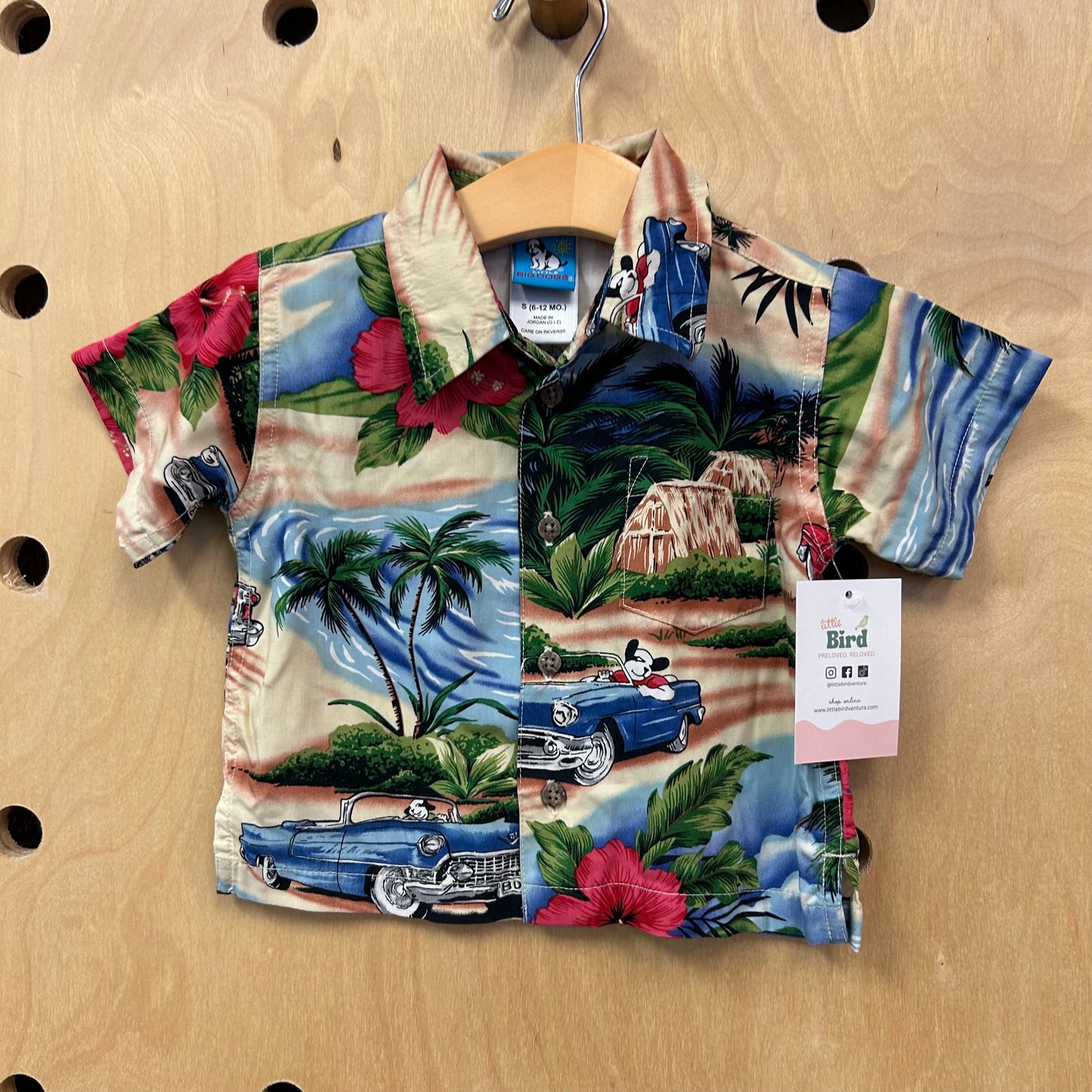 Silky Aloha Dog Button Up