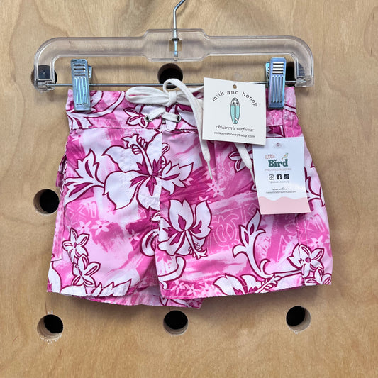 Pink Hibiscus Swim Shorts NEW!