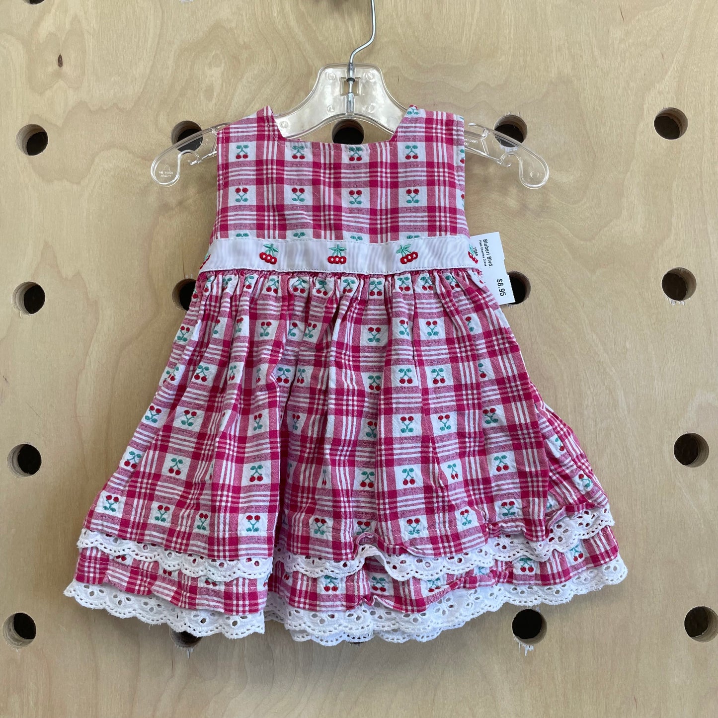 Plaid Cherries Dress