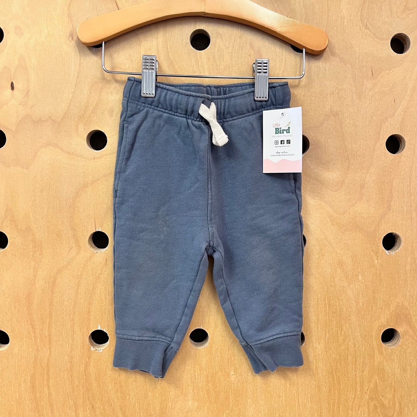 Blue Drawstring Joggers