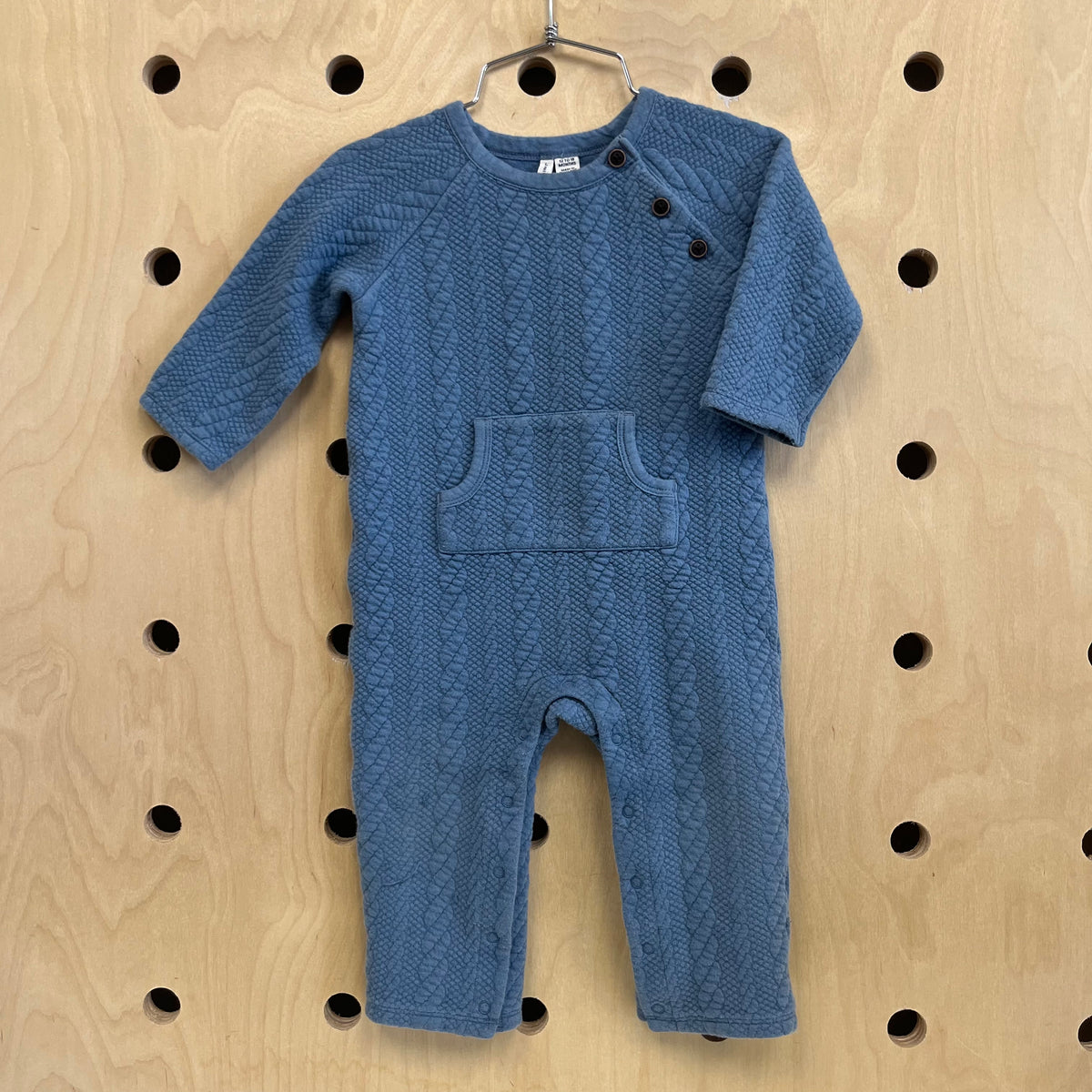 Blue Quilted Romper