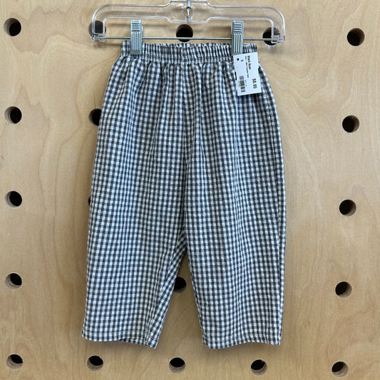 Grey + White Gingham Pants