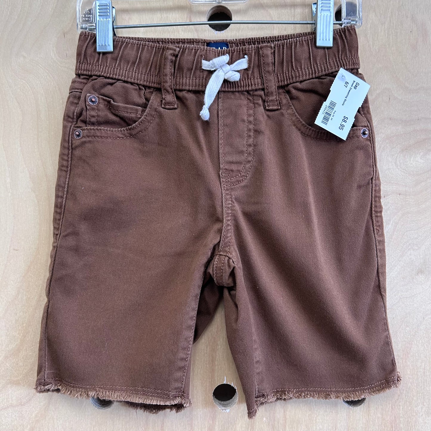 Brown Drawstring Shorts