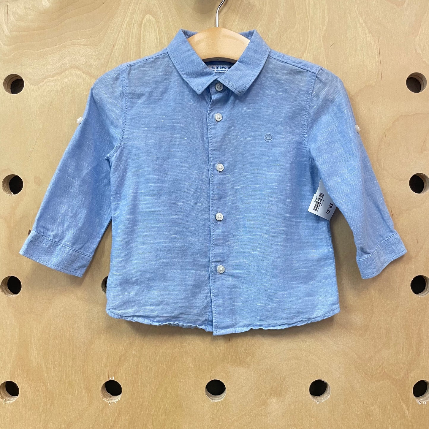 Blue Button Up