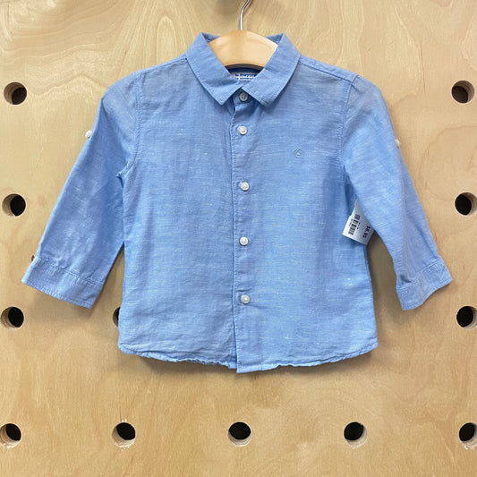Blue Button Up