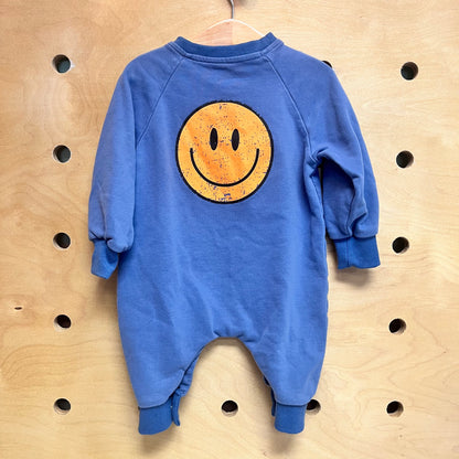 Blue & Orange Smile Days Romper