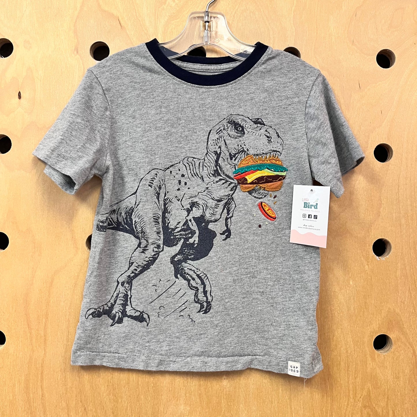 Grey Burger T-Rex Tee